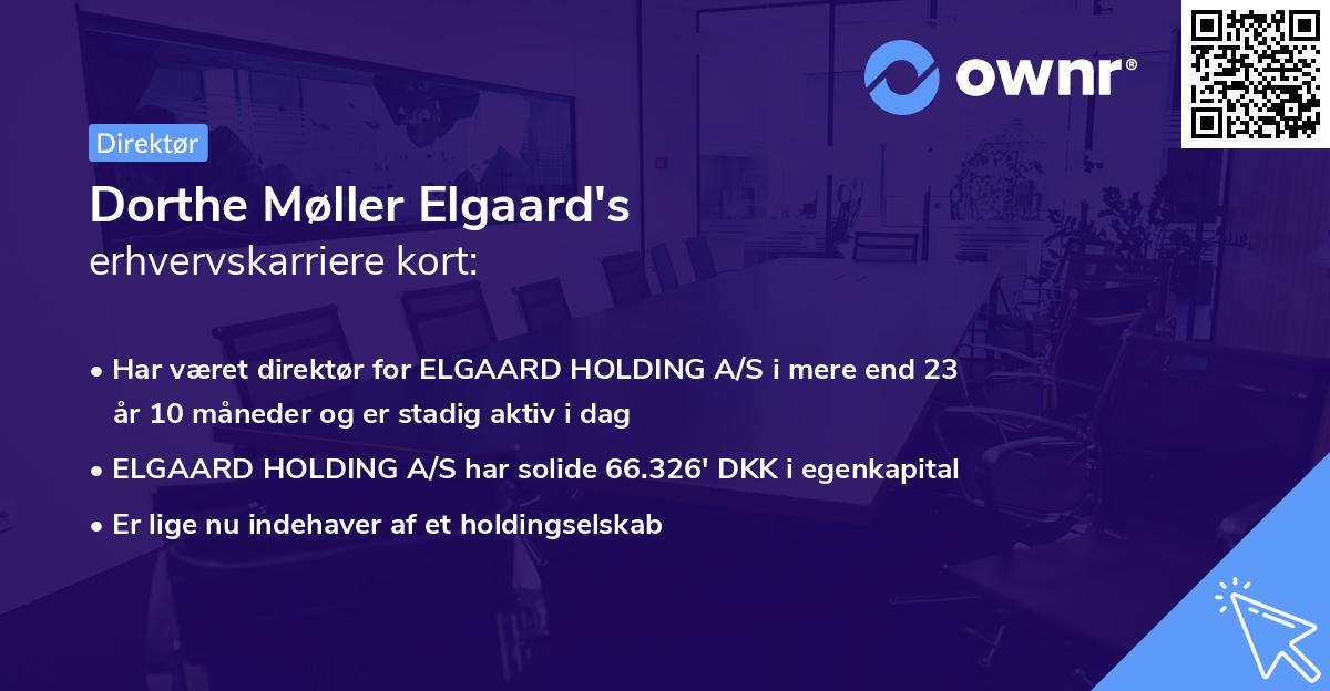 Dorthe Møller Elgaard's erhvervskarriere kort