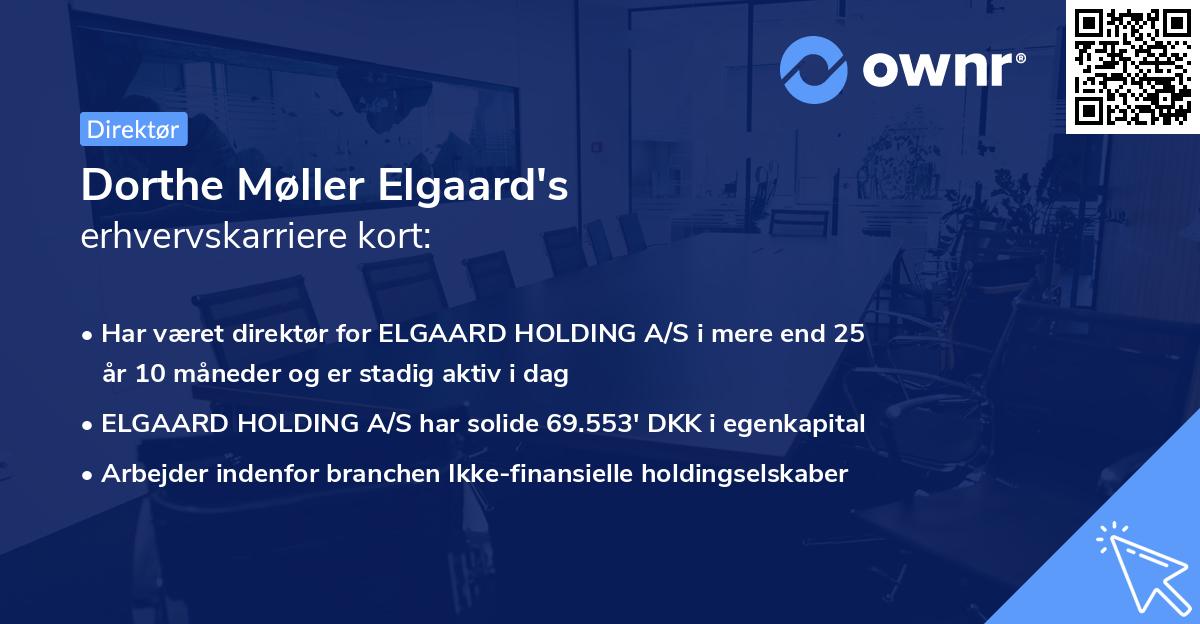 Dorthe Møller Elgaard's erhvervskarriere kort