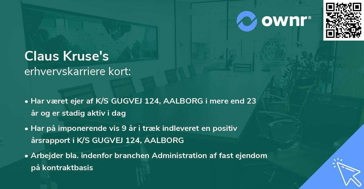 Claus Kruse's erhvervskarriere kort