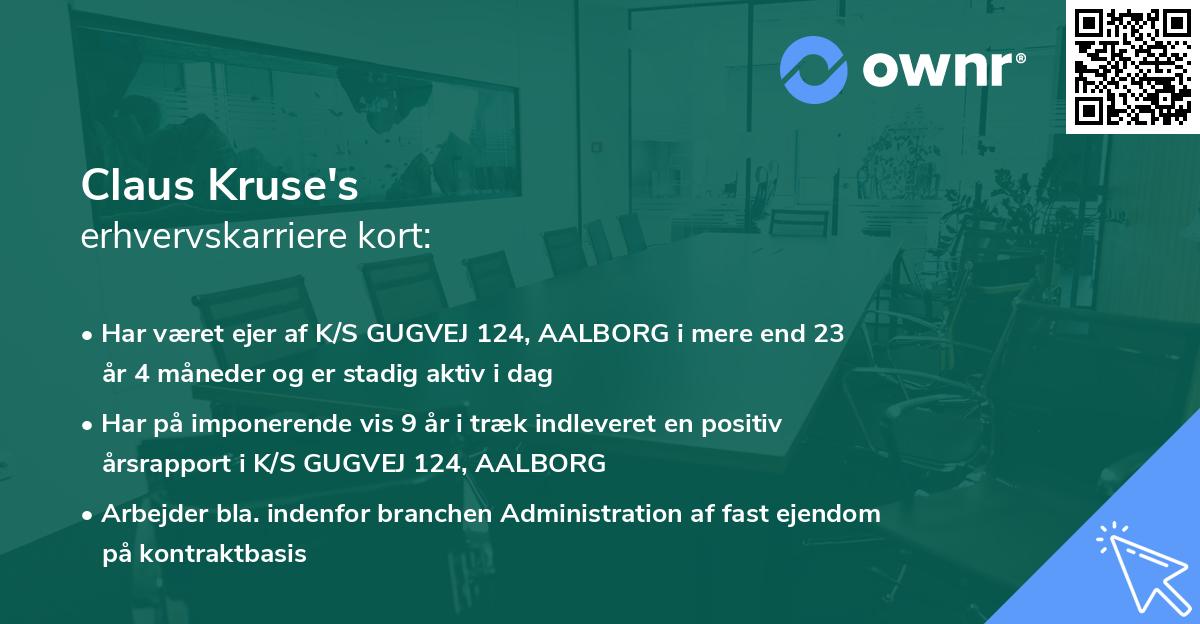 Claus Kruse's erhvervskarriere kort