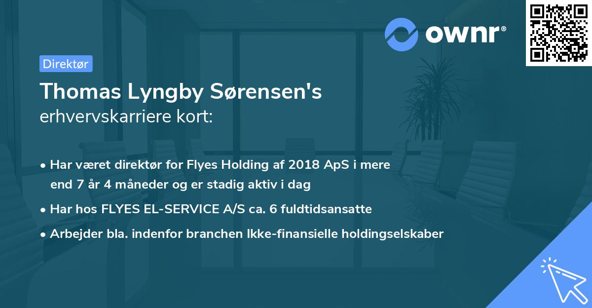 Thomas Lyngby Sørensen's erhvervskarriere kort