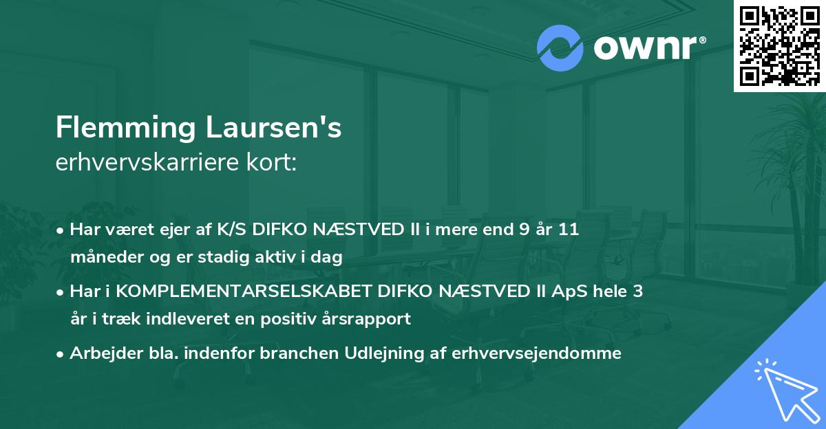 Flemming Laursen's erhvervskarriere kort
