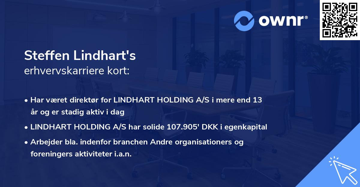 Steffen Lindhart's erhvervskarriere kort