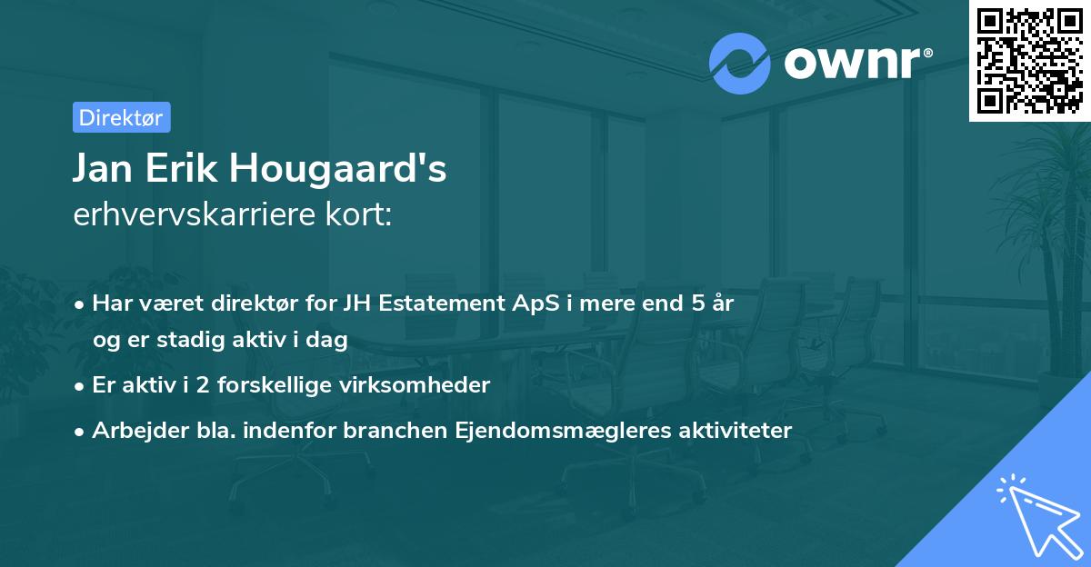 Jan Erik Hougaard's erhvervskarriere kort