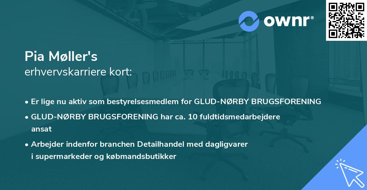 Pia Møller's erhvervskarriere kort