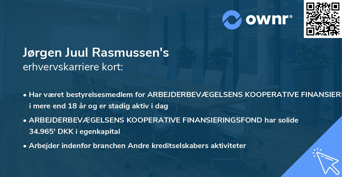 Jørgen Juul Rasmussen's erhvervskarriere kort