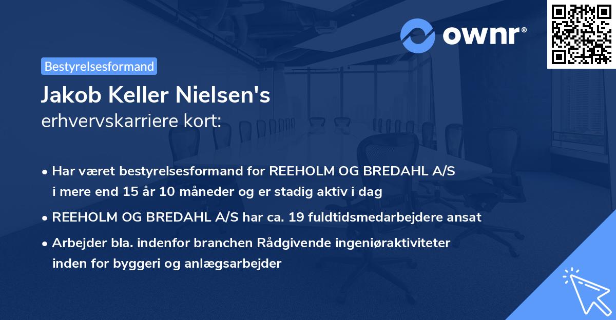 Jakob Keller Nielsen's erhvervskarriere kort