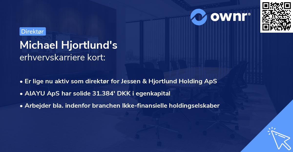 Michael Hjortlund's erhvervskarriere kort