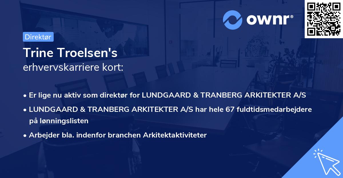 Trine Troelsen's erhvervskarriere kort