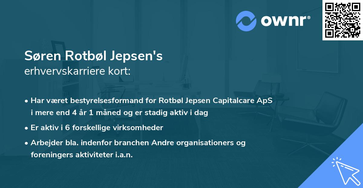 Søren Rotbøl Jepsen's erhvervskarriere kort