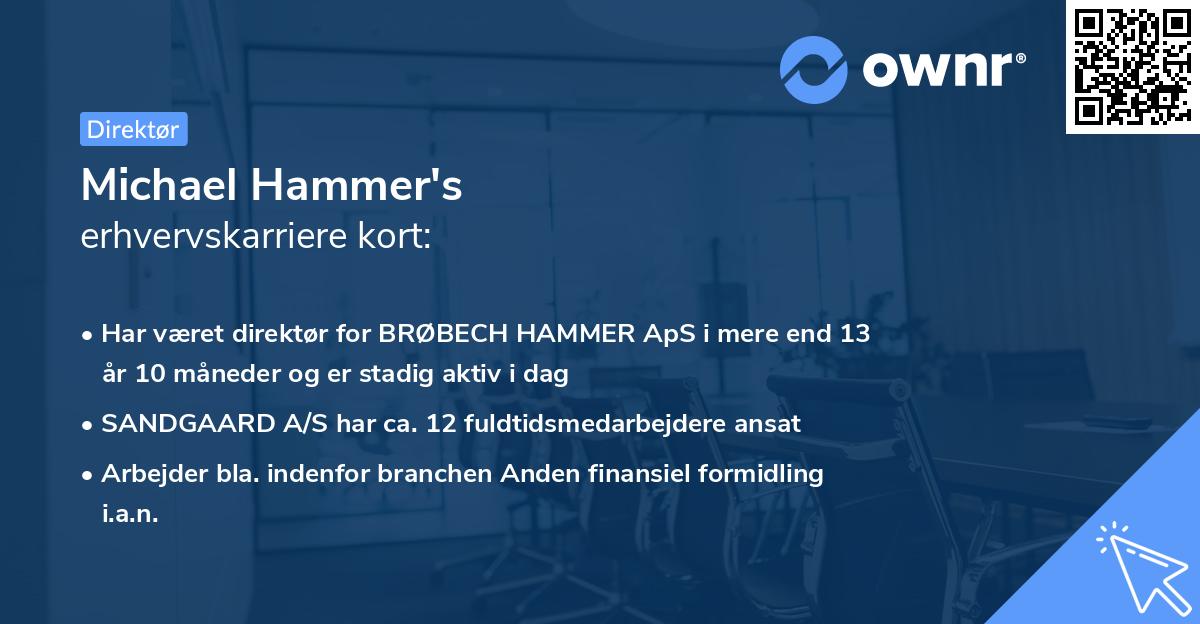 Michael Hammer's erhvervskarriere kort