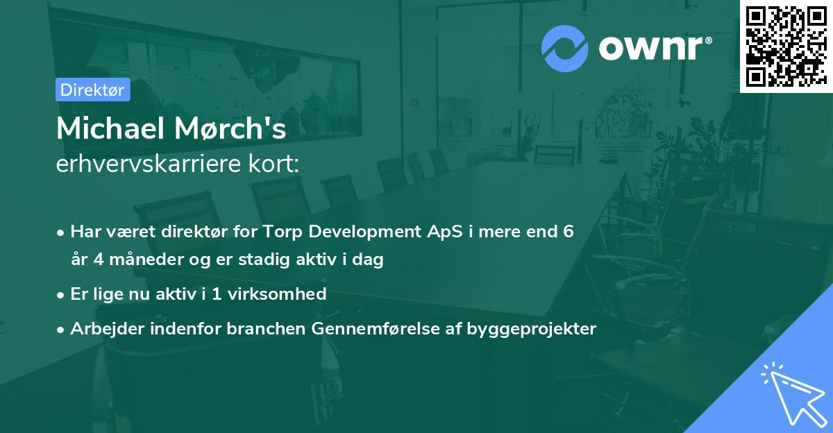 Michael Mørch's erhvervskarriere kort