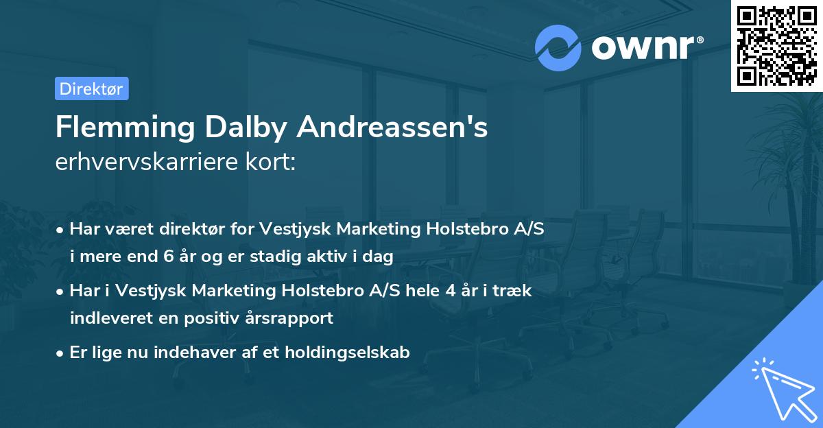 Flemming Dalby Andreassen's erhvervskarriere kort