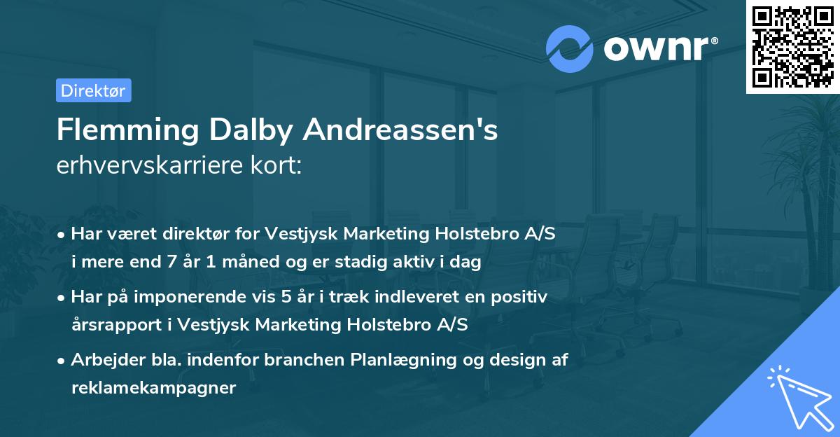 Flemming Dalby Andreassen's erhvervskarriere kort