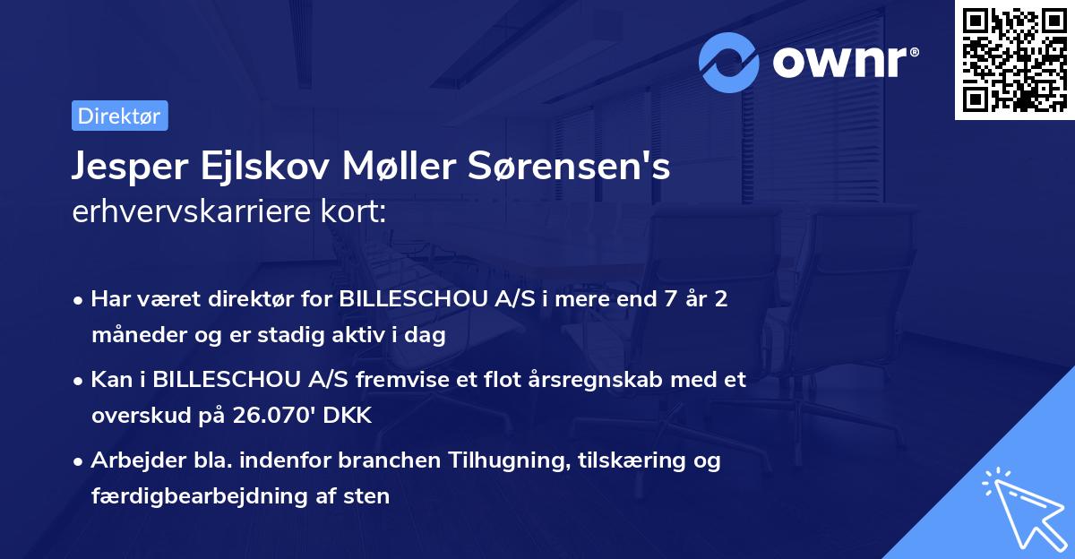 Jesper Ejlskov Møller Sørensen's erhvervskarriere kort