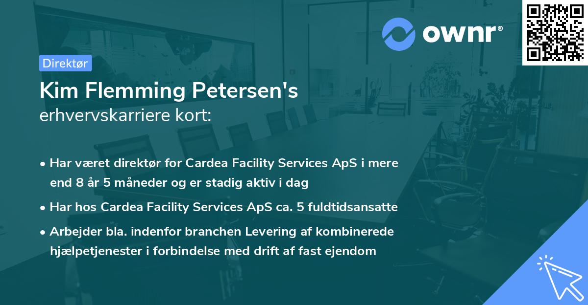 Kim Flemming Petersen's erhvervskarriere kort