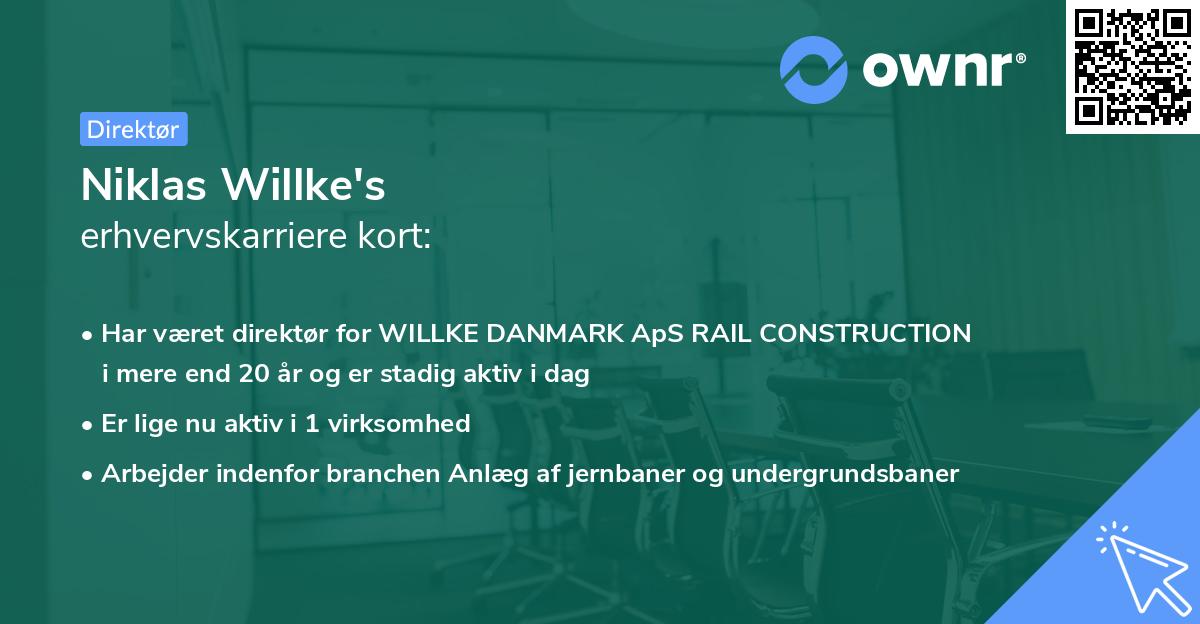 Niklas Willke's erhvervskarriere kort