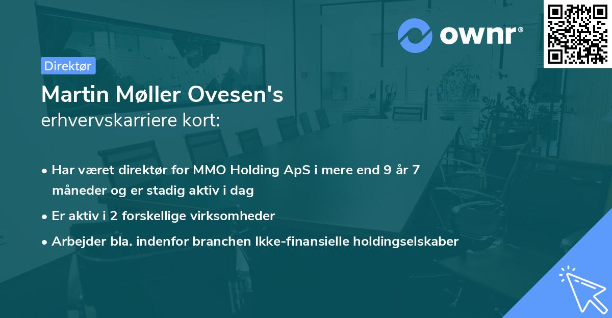 Martin Møller Ovesen's erhvervskarriere kort