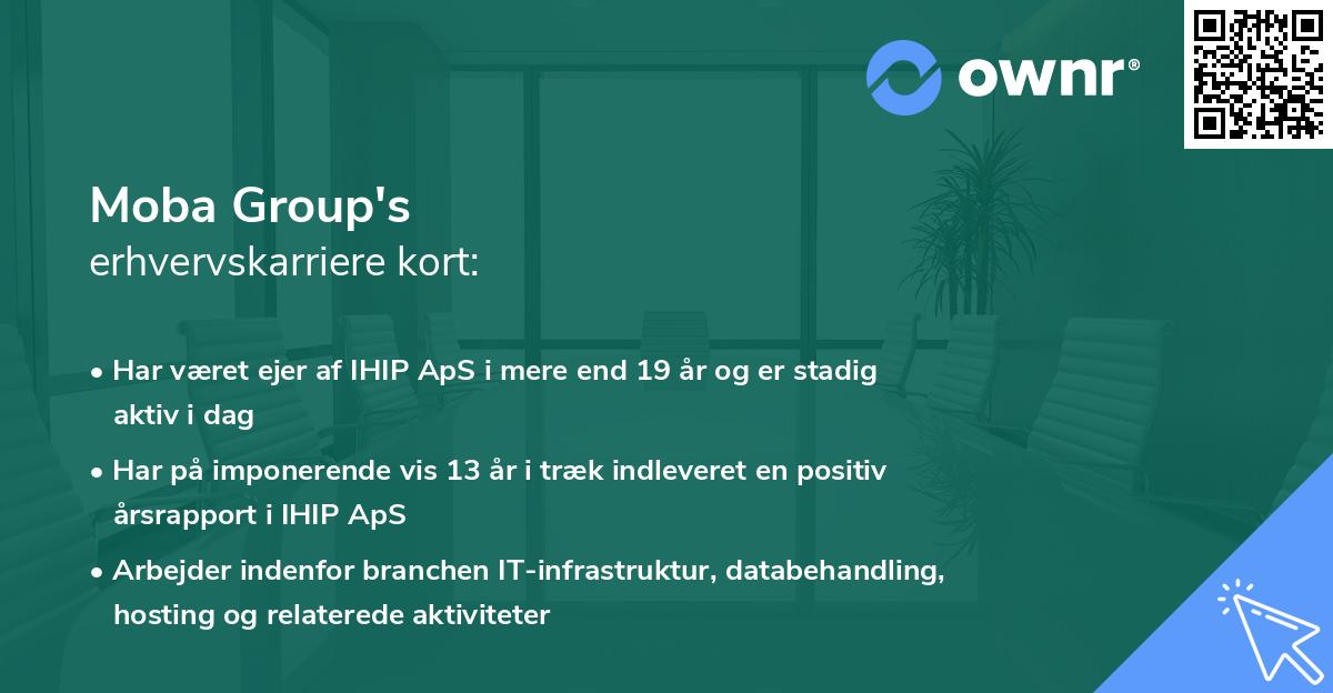Moba Group's erhvervskarriere kort