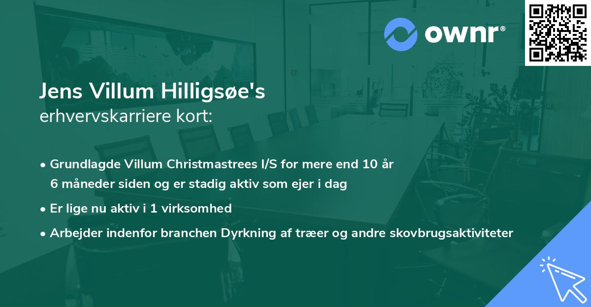Jens Villum Hilligsøe's erhvervskarriere kort