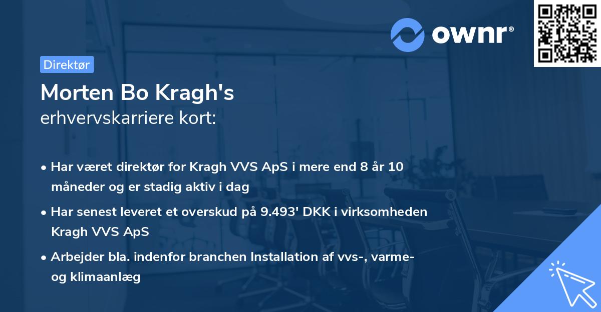 Morten Bo Kragh's erhvervskarriere kort
