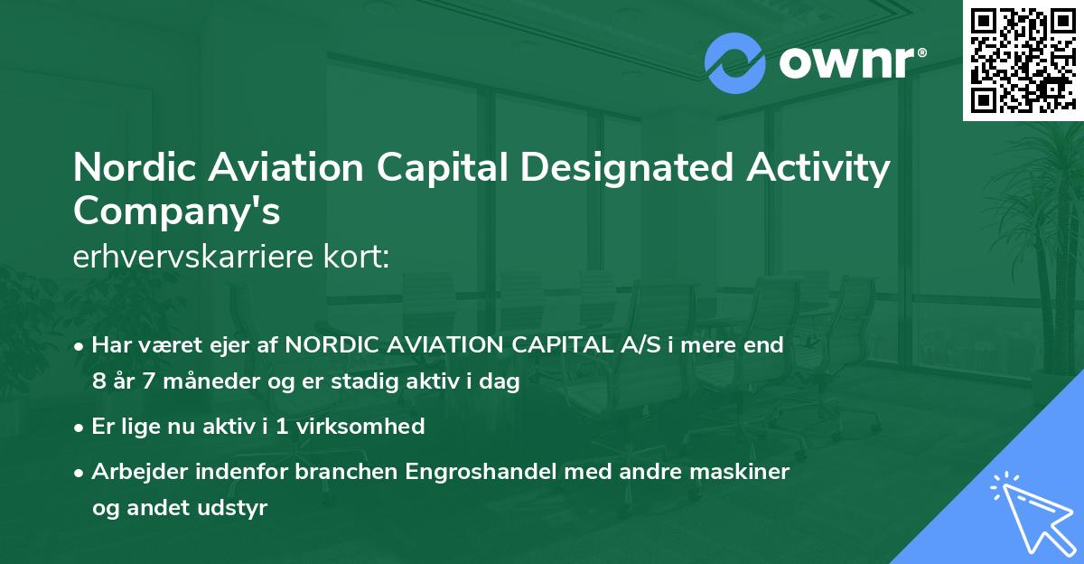Nordic Aviation Capital Designated Activity Company's erhvervskarriere kort