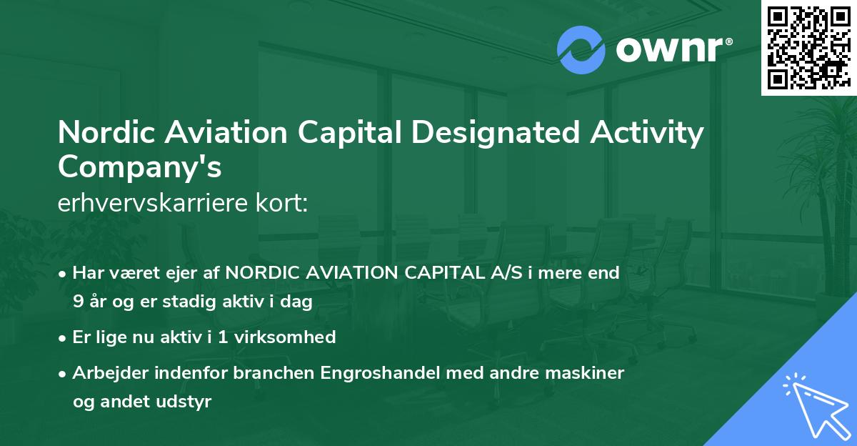 Nordic Aviation Capital Designated Activity Company's erhvervskarriere kort