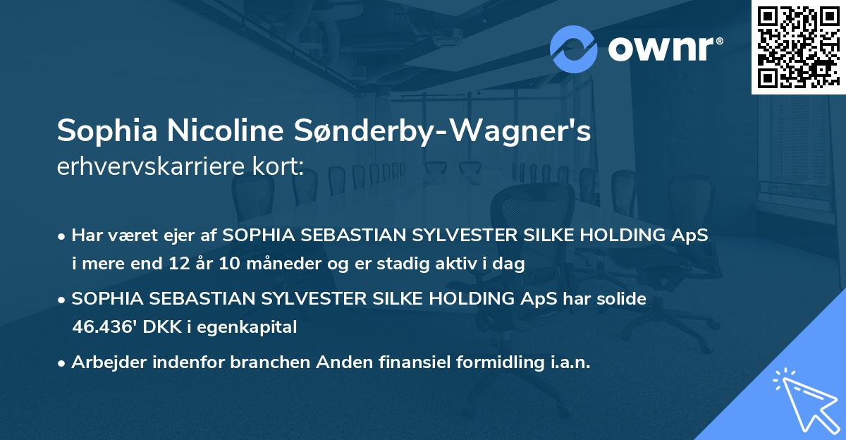 Sophia Nicoline Sønderby-Wagner's erhvervskarriere kort