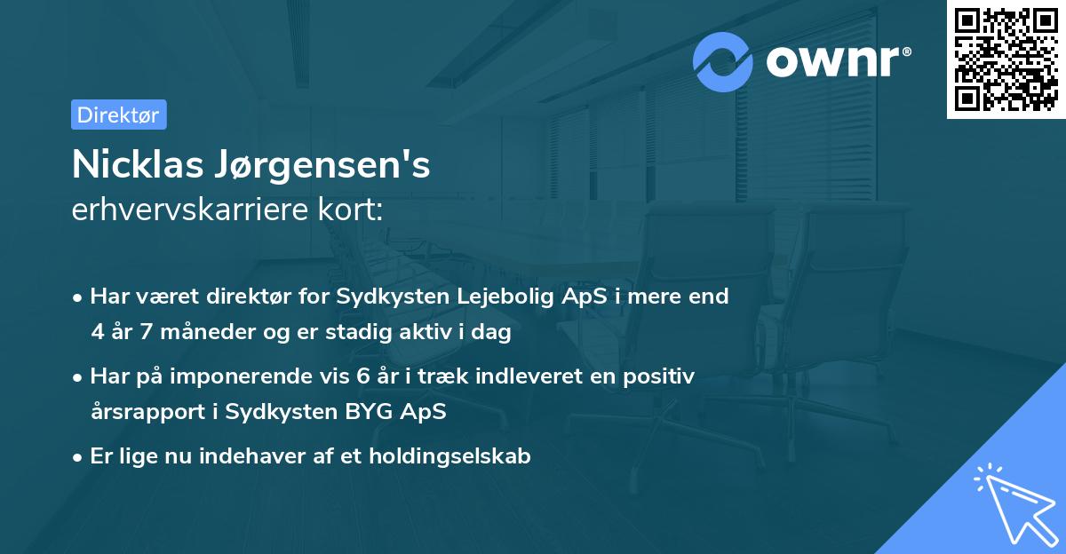 Nicklas Jørgensen's erhvervskarriere kort