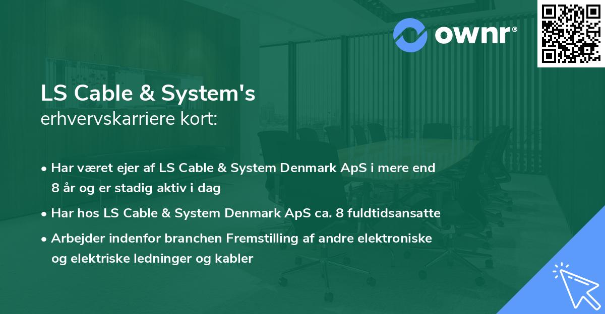 LS Cable & System's erhvervskarriere kort