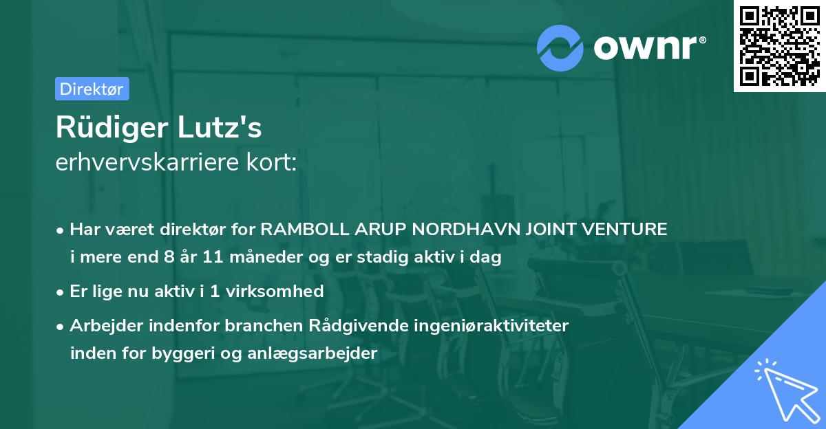 Rüdiger Lutz's erhvervskarriere kort