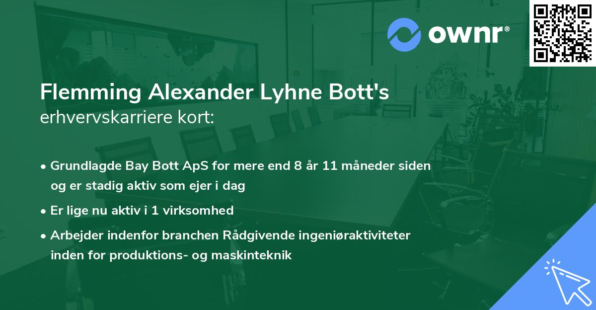 Flemming Alexander Lyhne Bott's erhvervskarriere kort