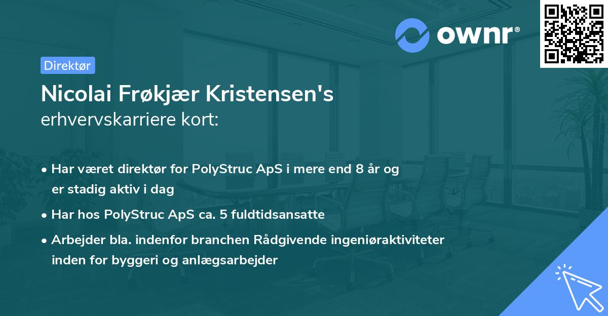 Nicolai Frøkjær Kristensen's erhvervskarriere kort