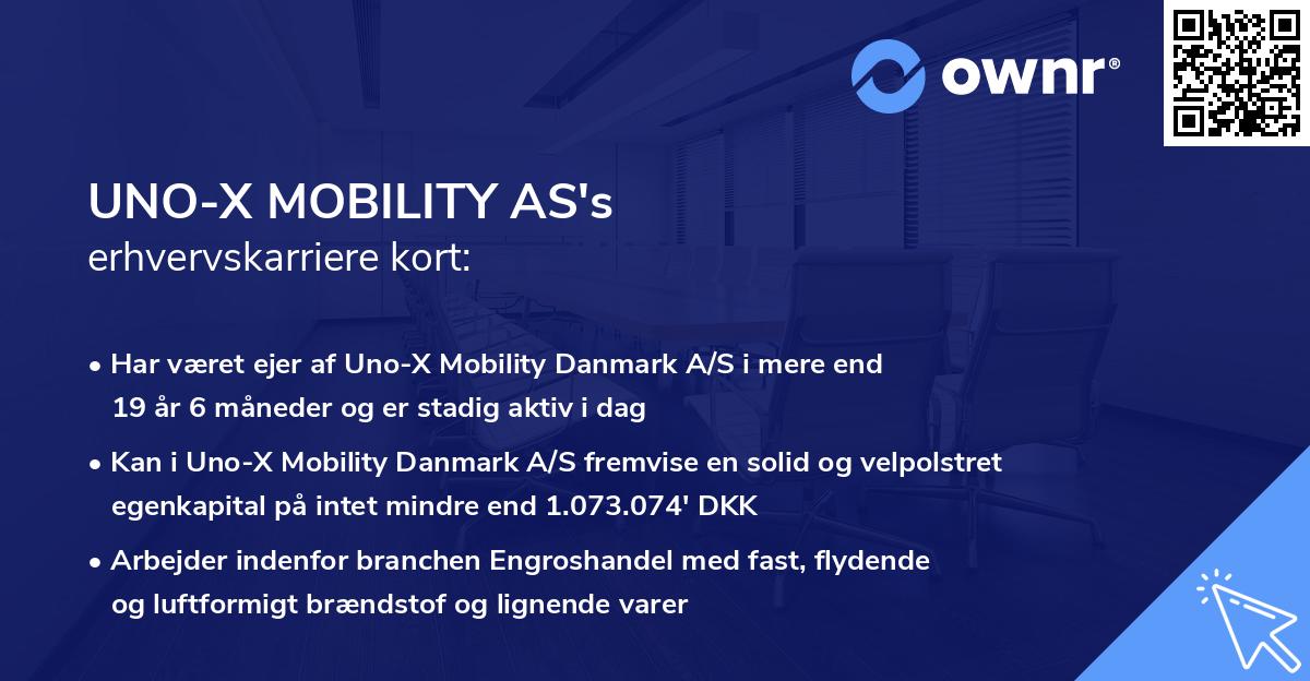 UNO-X MOBILITY AS's erhvervskarriere kort