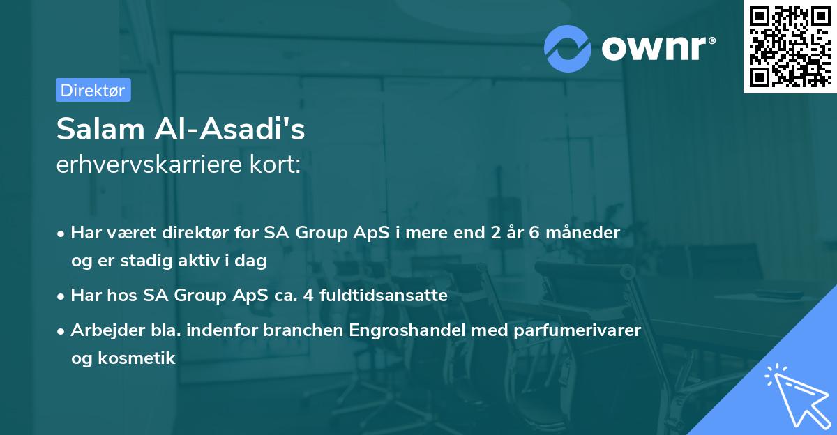 Salam Al-Asadi's erhvervskarriere kort