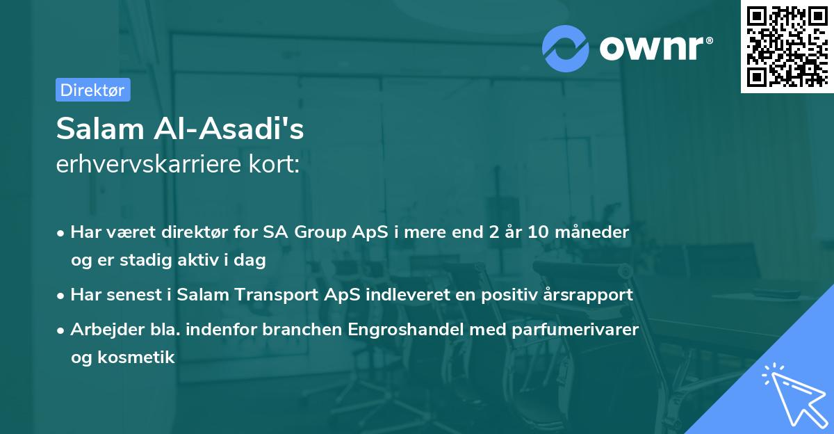 Salam Al-Asadi's erhvervskarriere kort