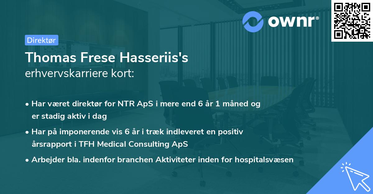 Thomas Frese Hasseriis's erhvervskarriere kort