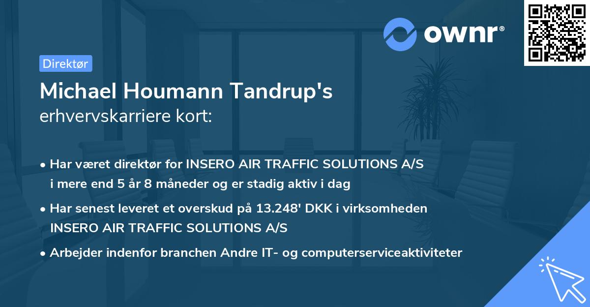 Michael Houmann Tandrup's erhvervskarriere kort