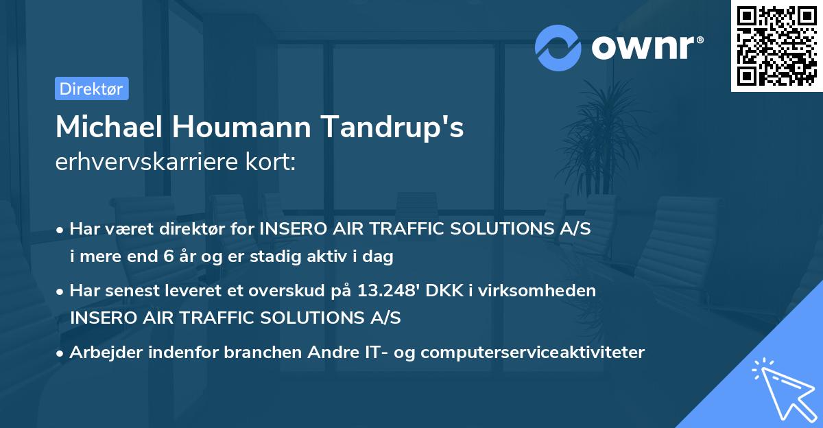 Michael Houmann Tandrup's erhvervskarriere kort