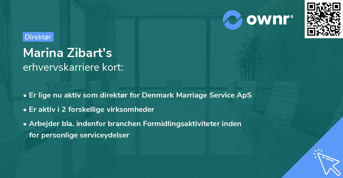 Marina Zibart's erhvervskarriere kort