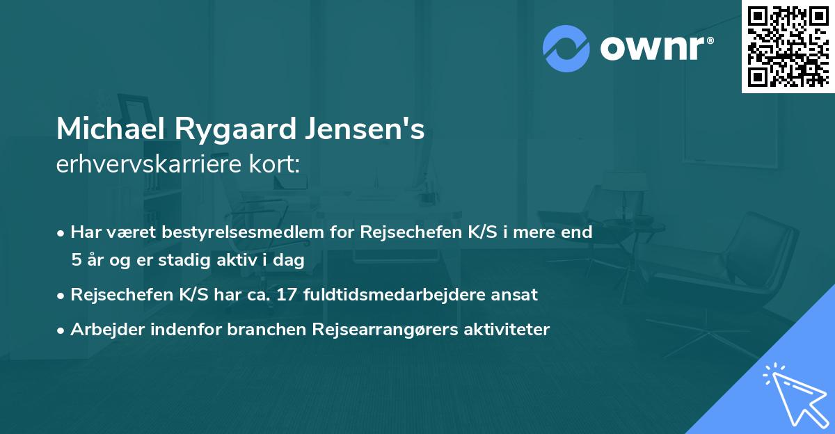 Michael Rygaard Jensen's erhvervskarriere kort
