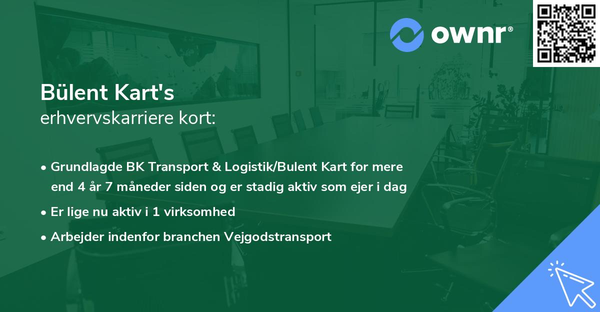 Bülent Kart's erhvervskarriere kort