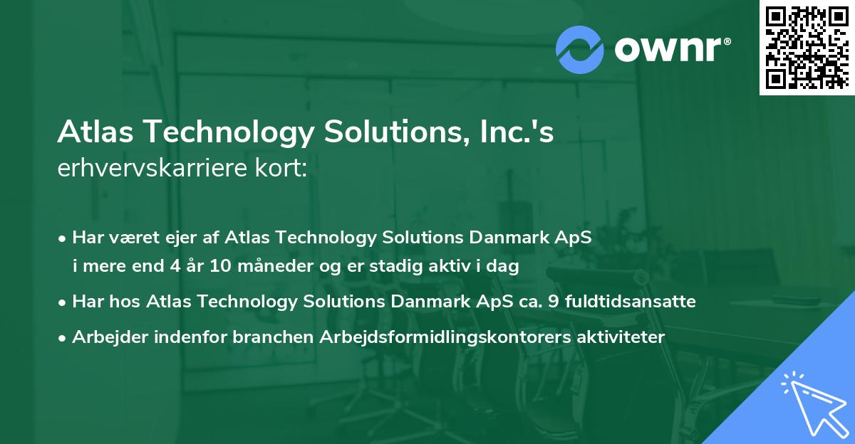 Atlas Technology Solutions, Inc.'s erhvervskarriere kort