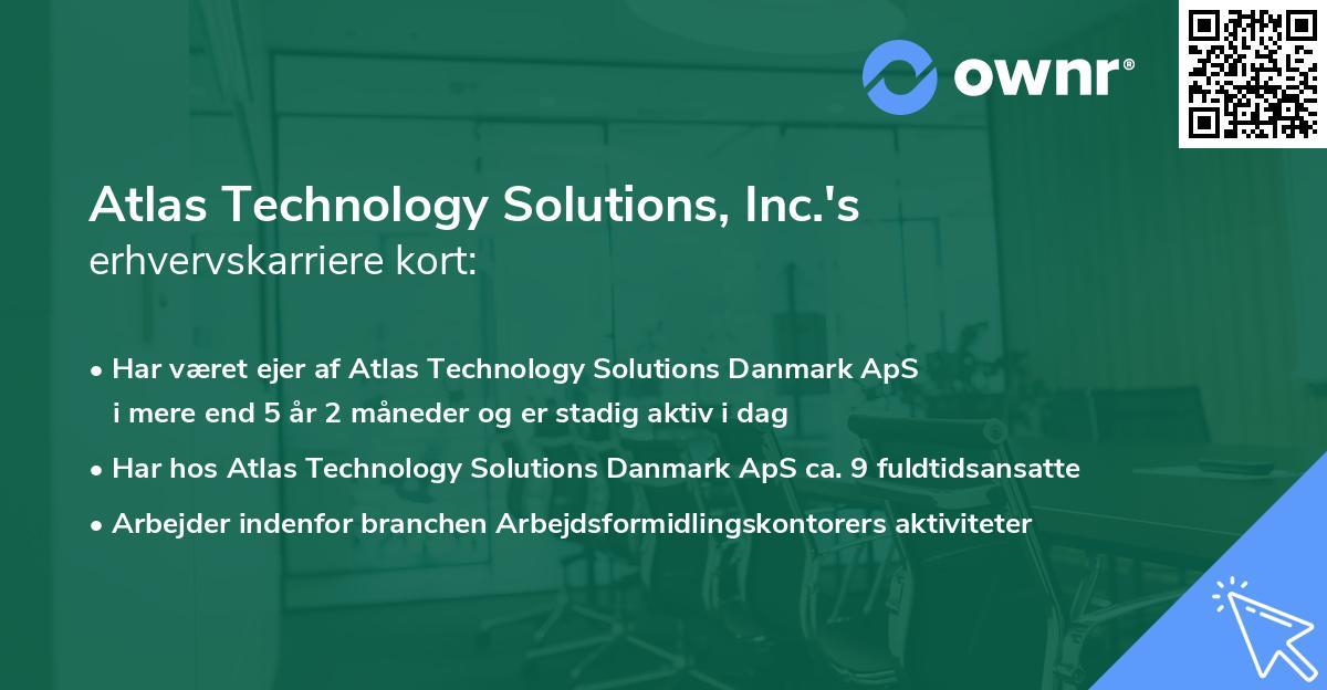 Atlas Technology Solutions, Inc.'s erhvervskarriere kort