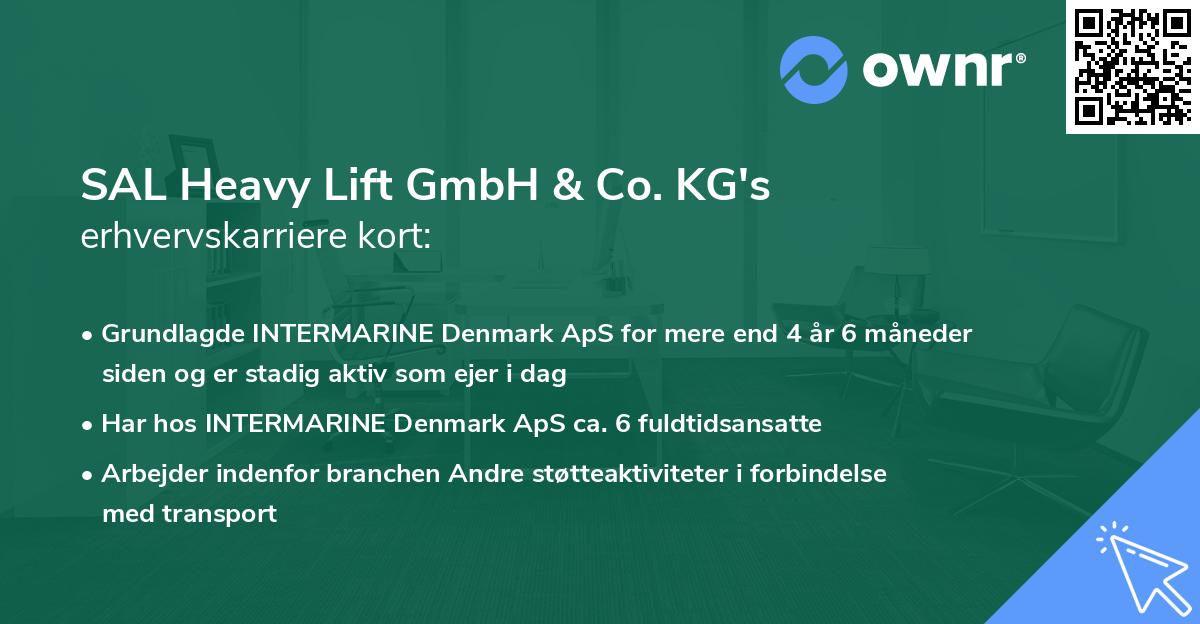 SAL Heavy Lift GmbH & Co. KG's erhvervskarriere kort