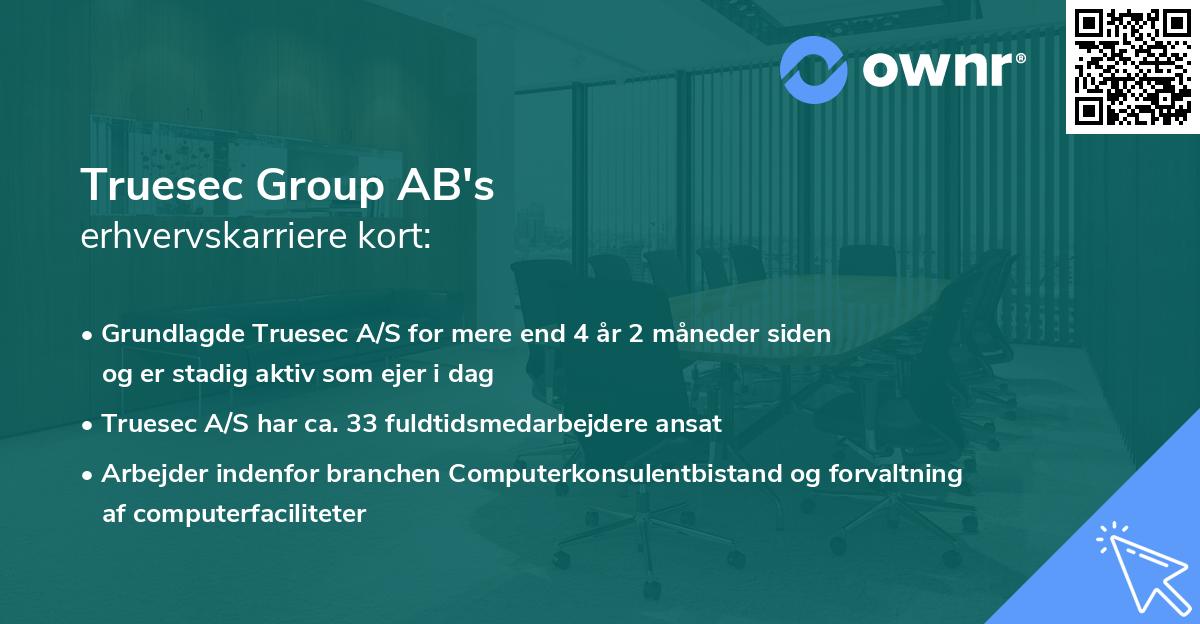 Truesec Group AB's erhvervskarriere kort