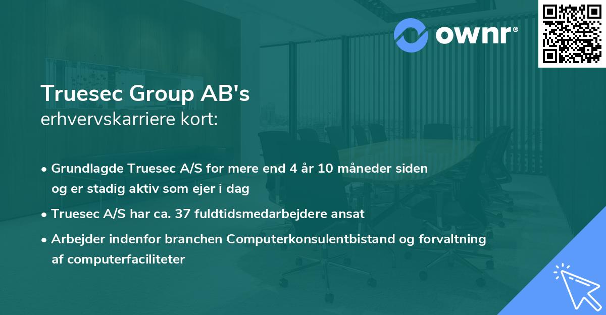 Truesec Group AB's erhvervskarriere kort