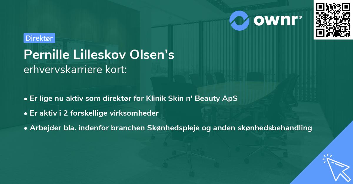 Pernille Lilleskov Olsen's erhvervskarriere kort