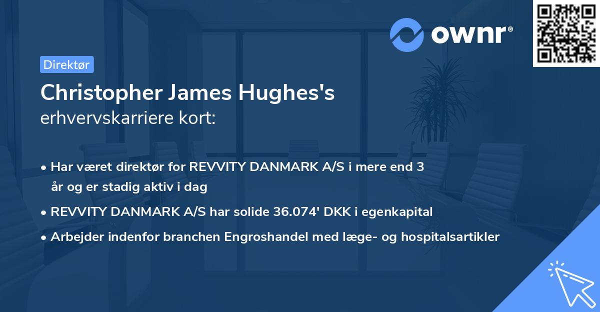 Christopher James Hughes's erhvervskarriere kort