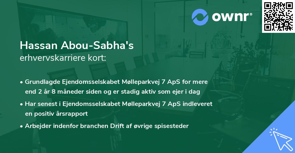 Hassan Abou-Sabha's erhvervskarriere kort